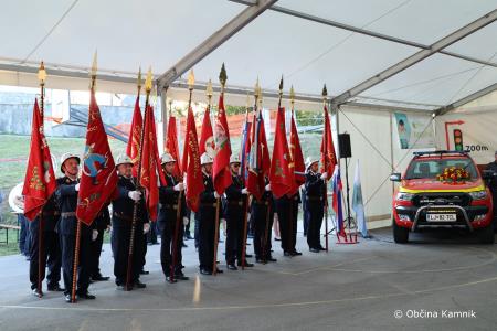 Slovesnost ob odprtju prizidka in prevzemu večnamenskega gasilskega vozila PGD Gozd (13)